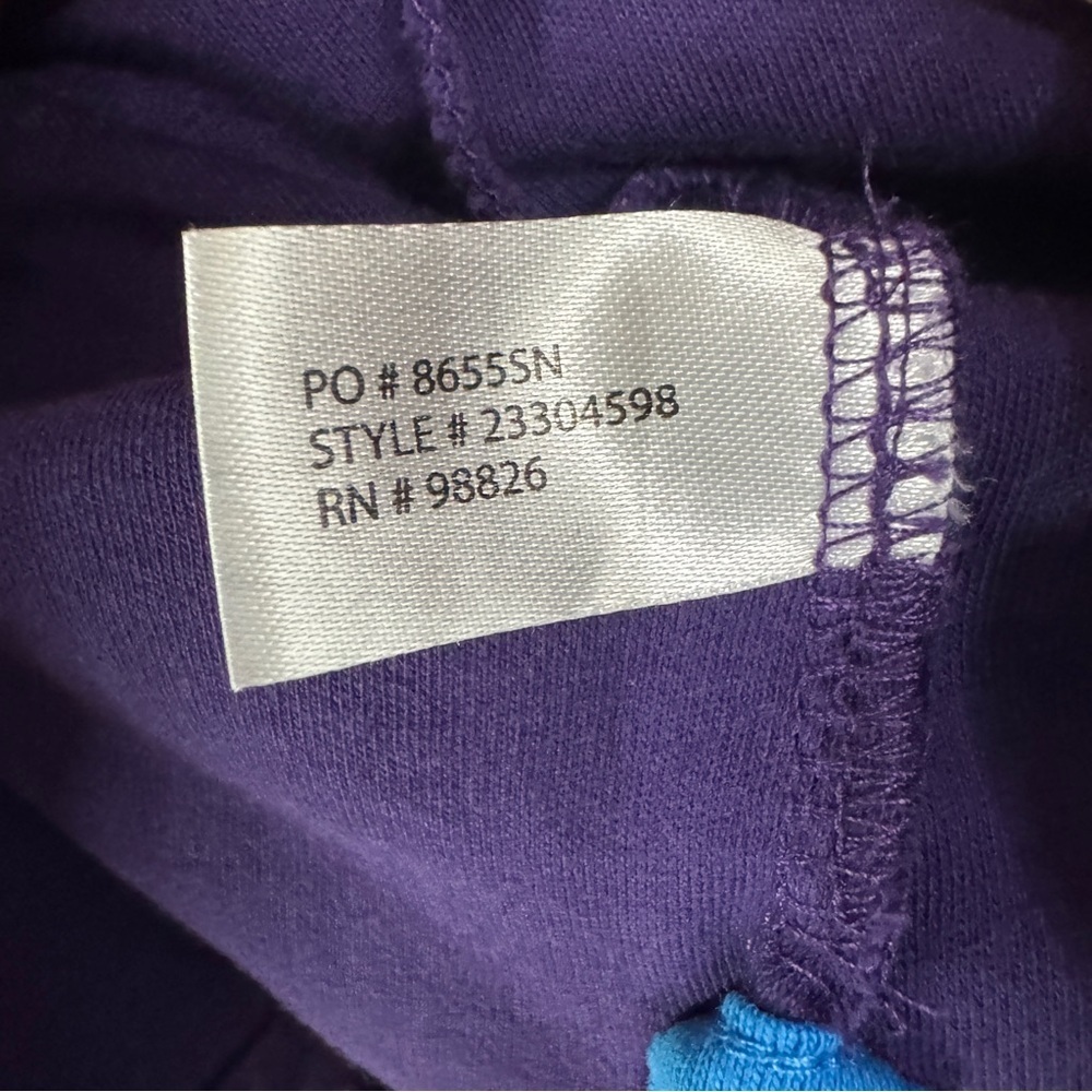 U.S. Polo Assn. Luxury Feel Purple Polo Shirt with Blue Accents Short Sleeve LT - Picture 6 of 7